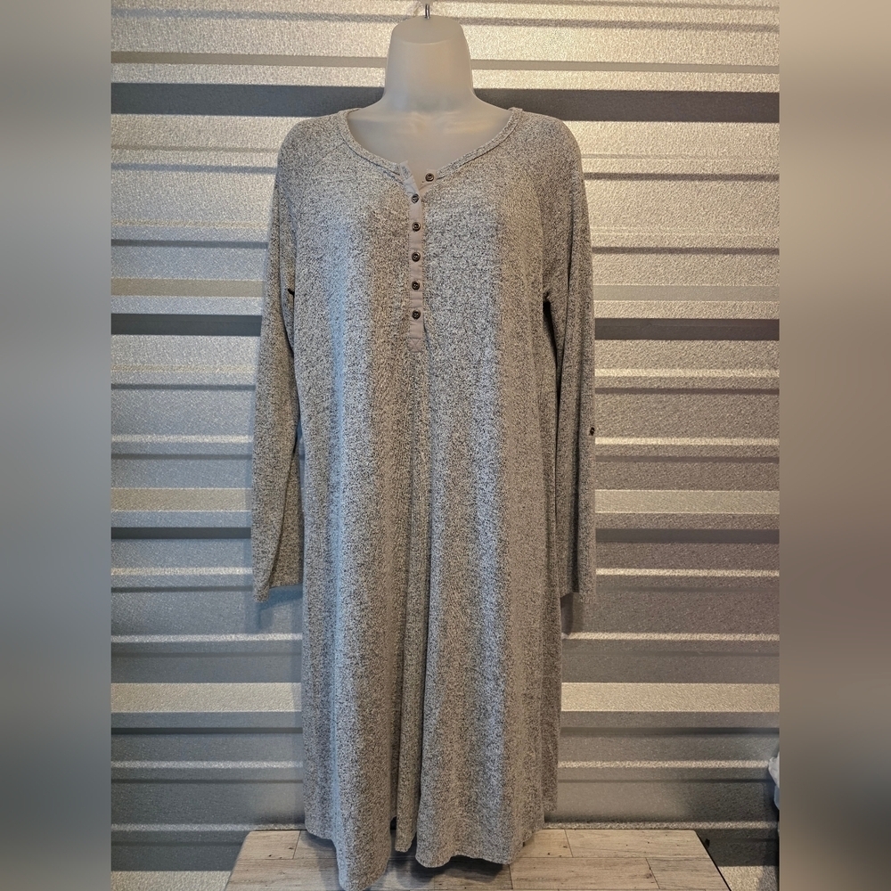 Philosophy Heather Gray Long Sleeve Dress
